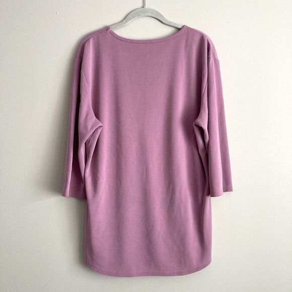 Segments Top Womens Base Layer Purple Ribbed Shirt Size XL Modal Soft Casual - Picture 5 of 8